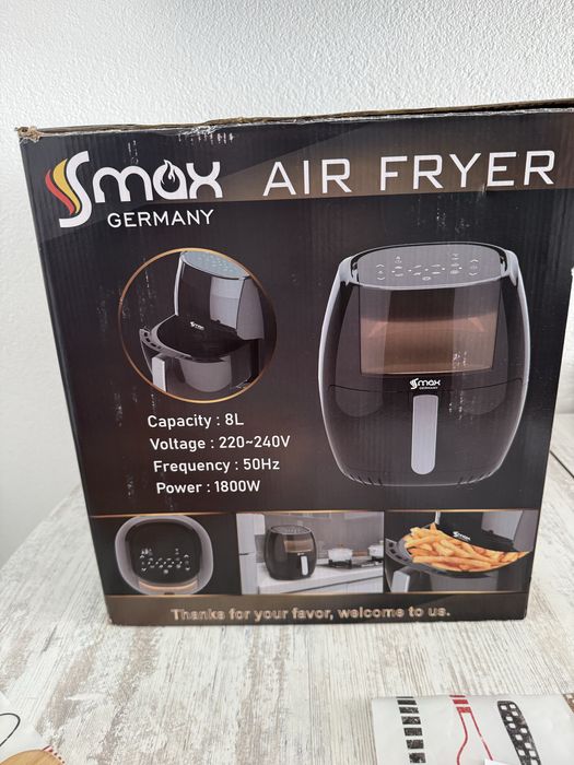 Air fryer Smax Germany 8 л. Като нов! В гаранция