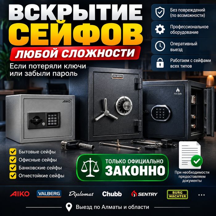 Вскрытие сейфов, открыть сейф, открыть замок медвежатник