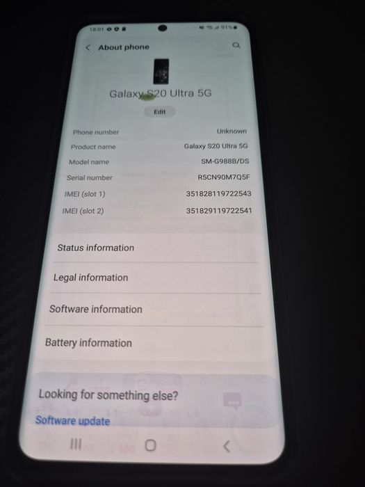 Samsung S20 ultra 5G funcțional