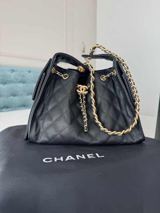 Geantă premium, stil Chanel – piele naturală