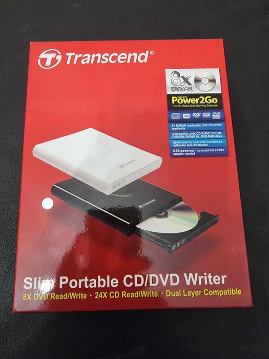 Внешний оптический привод DVD-RW TRANSCEND TS8XDVDRW-K