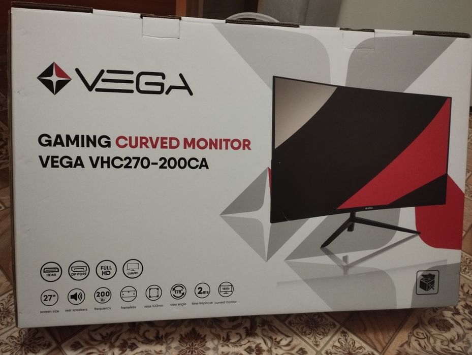 27 монитор, изогнутый игровой монитор 200Гц