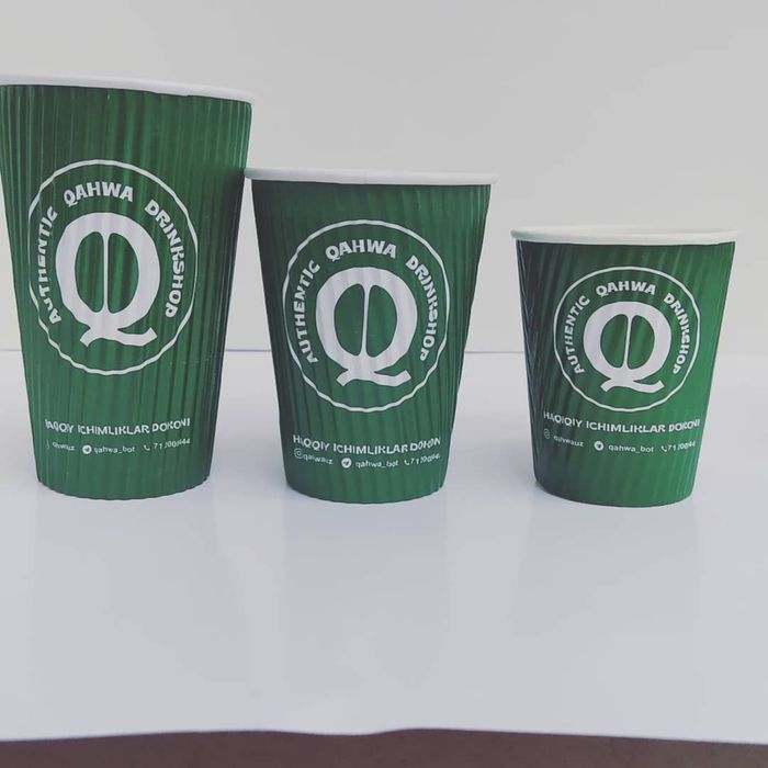 Одноразовая стаканы вашим логотипом bir martalik stakanlar