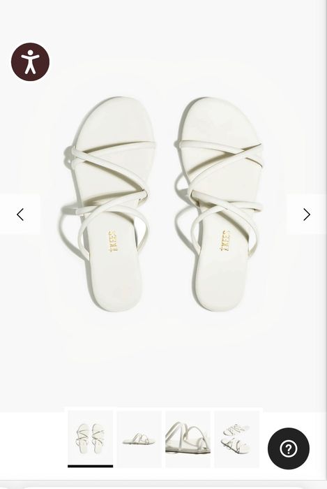 Tkees бели нови чехли номер 40