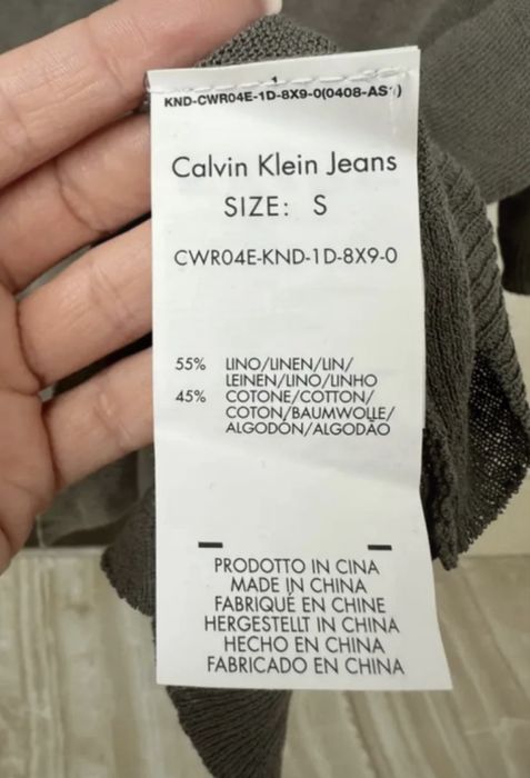 Bluza Calvin Klein cu spatele gol