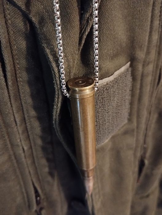 Lantisor cartus real de sniper dezamorsat colier glont