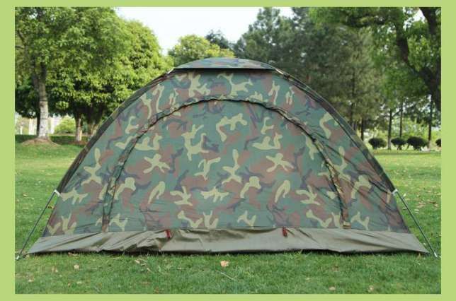 Нова четириместна камофлажна палатка с комарник