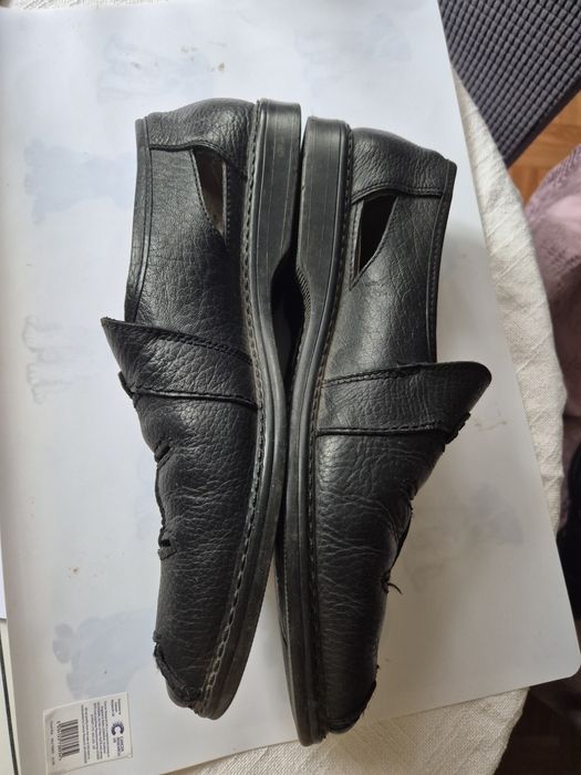 Мужские чёрные мокасины