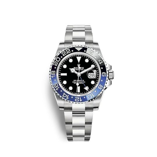 Часовник Rolex GMT Master ll Batman Black Dial Stainless Steel Oyster