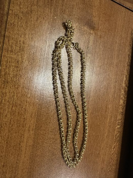 Златен синджир ланец гердан колие накит злато 18 карата гривна италиан