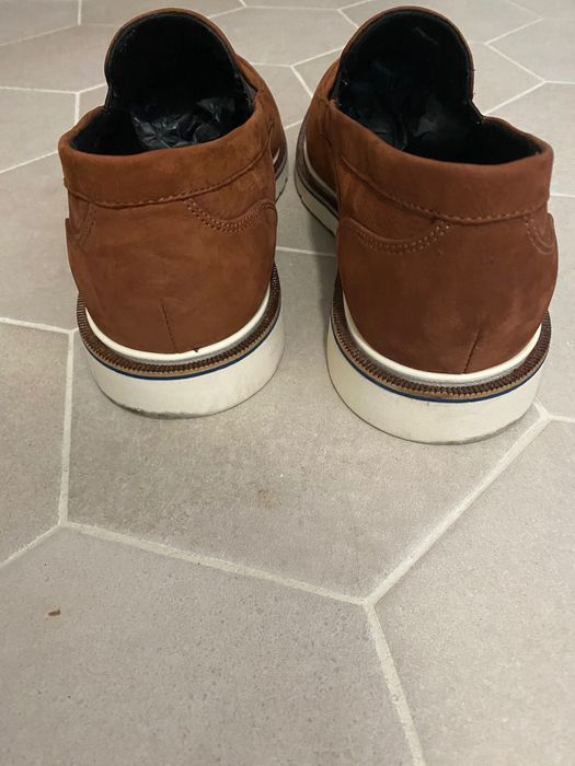 Mocasini barbatesti Bigotti piele intoarsa maro 42