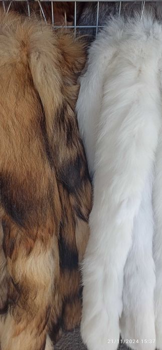 Елегантни естествени кожи от лисица!