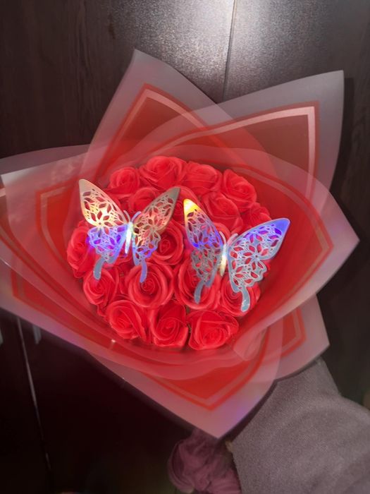 Buchet roșu de săpun