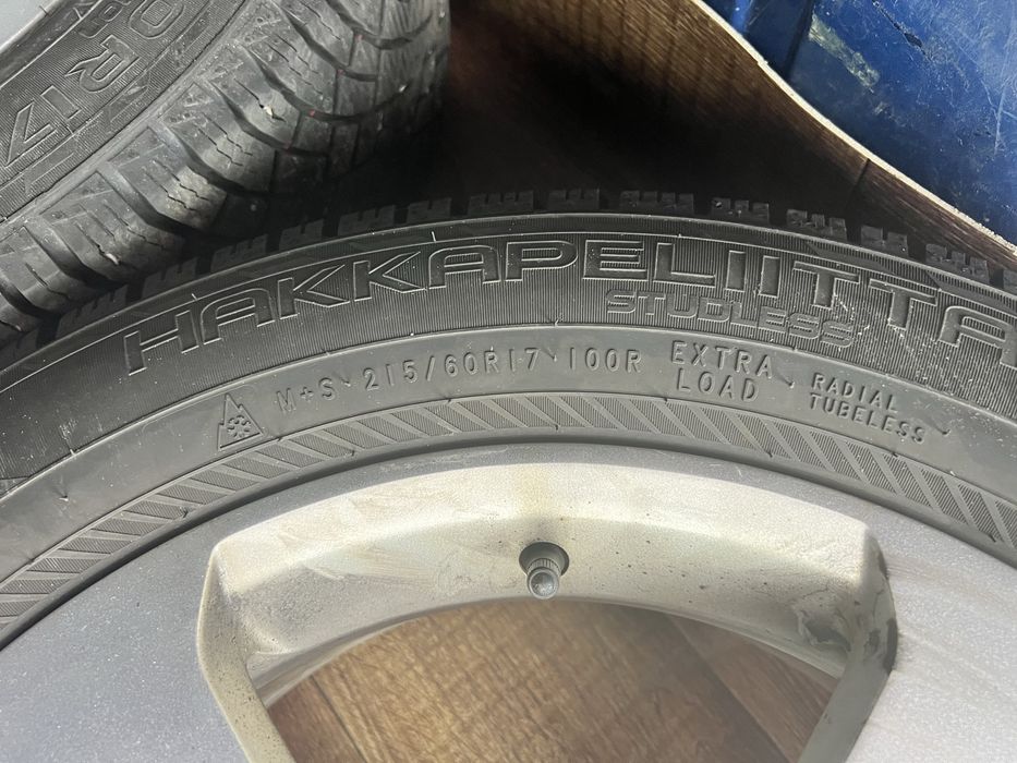 Jante 17” 5x112 cu cauciucuri iarna Nokian 215/60/R17 noi