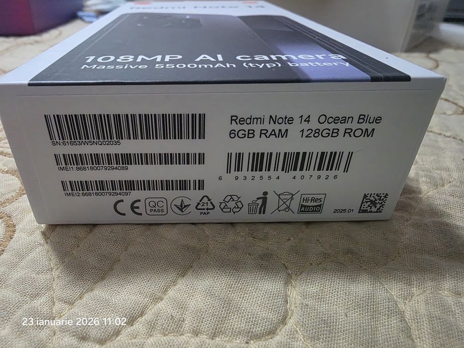 Redmi Note 14, în garantie