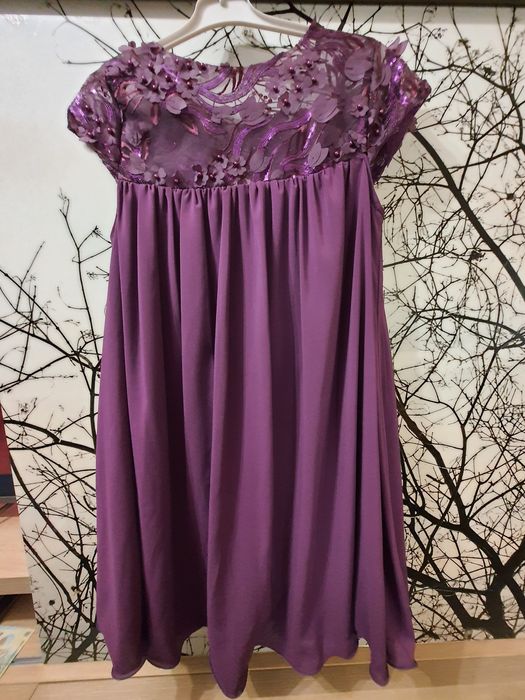 Rochie eleganta, lejera din voal