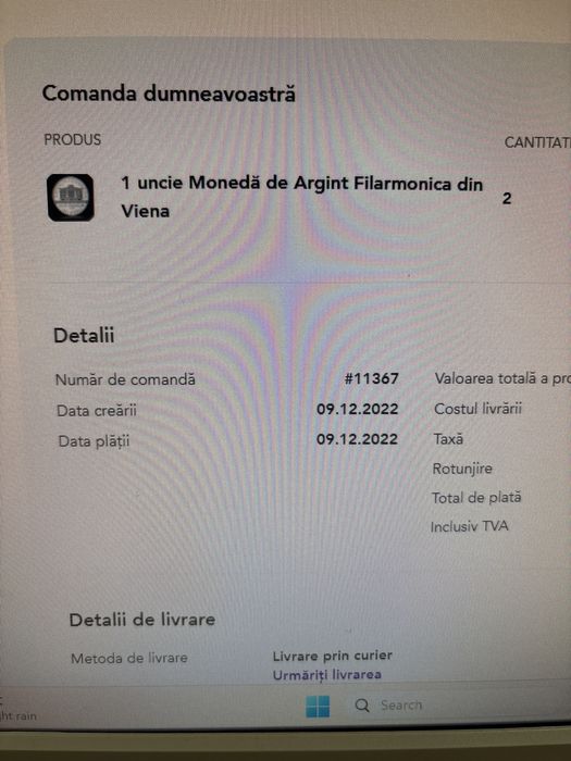 Monede o uncie argint