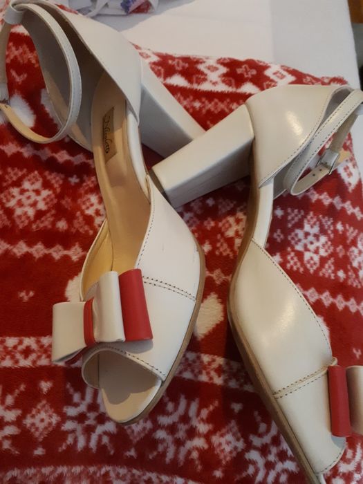 Pantofi mireasa piele naturala