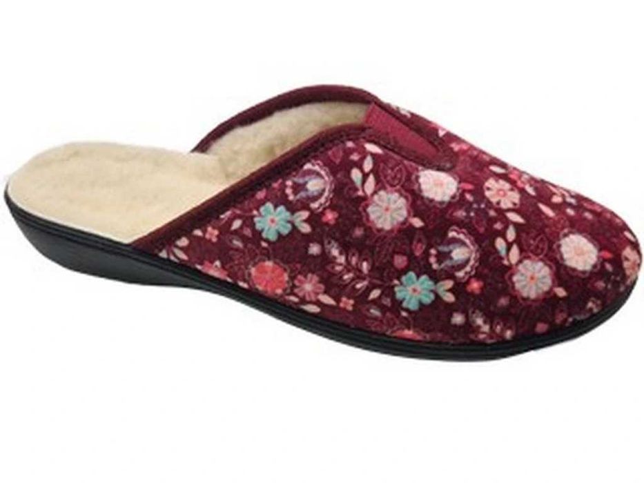 Анатомични дамски домашни чехли ADANEX с естествена вълна