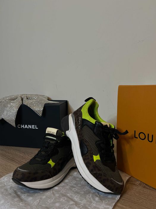 ОРИГИНАЛНИ - Дамски маратонки REPLAY, Номер 39, Зелен цвят.