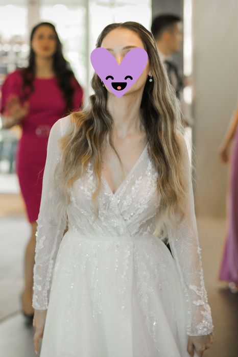 Rochie mireasa, marimea S, inclus voal+coronita. Detalii in privat!