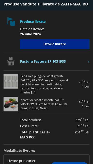 Aparat de vidat ZAFIT