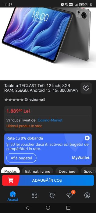 Tableta teclast t 60