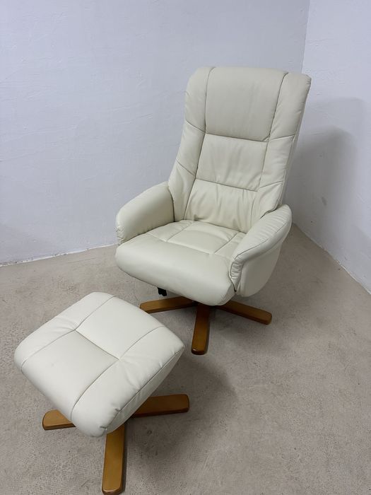 Кожено кресло с табуретка HOMCOM