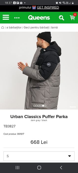 Geaca lunga  urban clasic ()