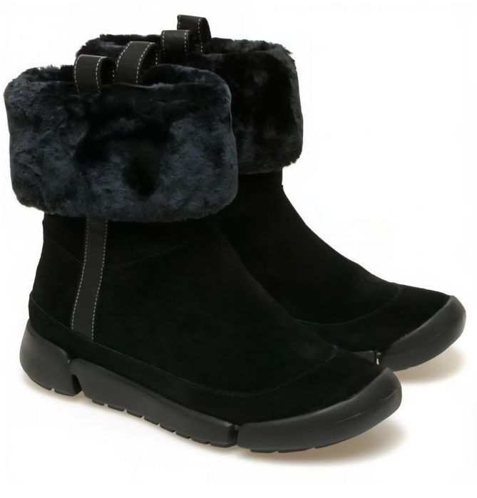 Cizme/botine Clarks dama, piele nubuc, 38