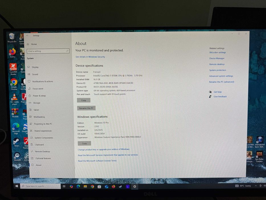 PC Gaming i7-8700K / GTX 1070 Ti / 16GB RAM / SSD Samsung 250GB + HDD 1TB
