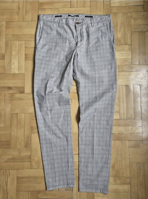 Pantaloni bărbați Alberto, Model ROB Cool Check, Slim Fit, W34/L32