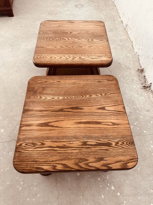 Комплект 2 шведски холни маси от масивен дъб – Scandinavian Rustic