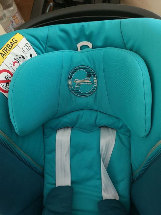 Детско столче за кола Cybex Gold Тюркоаз+база+адаптори - като нови