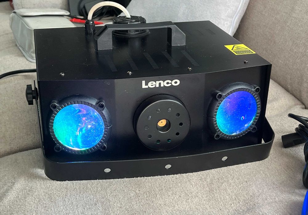 Aparat de fum profesional Lenco LFM-220BK 900W efecte RGB telecomandă
