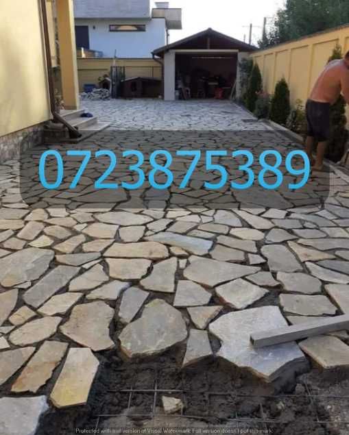 Amenajări Exterioare Profesionale cu Piatră Naturală de Munte