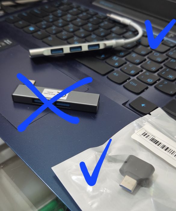 4 в 1 портовый мульти USB адаптер для  устройств