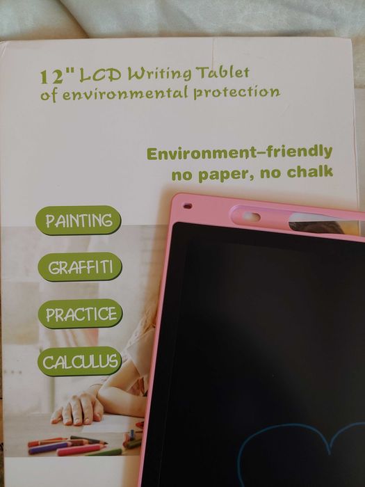 Чисто нов голям 12" LCD  цветен таблет за рисуване.