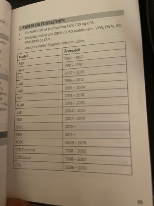 Vand /OBD 2 pentru volvo/tester