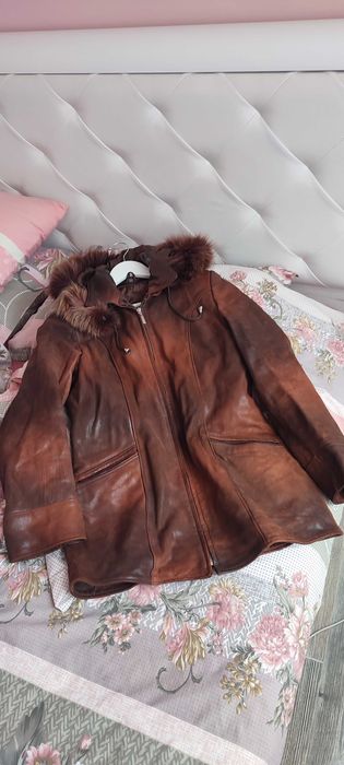 Дамско яке с лазерна обработка от ест.кожа.