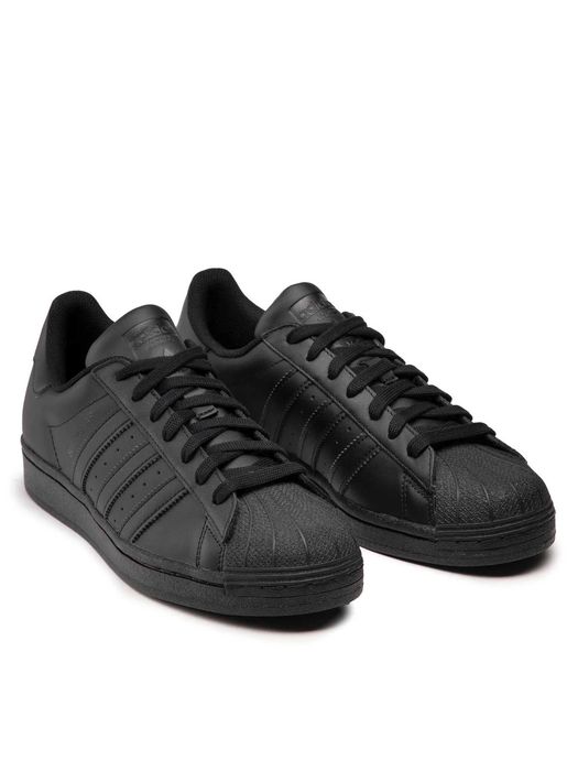 Мъжки маратонки ADIDAS SUPERSTAR ALL BLACK  Оригинални  EU40 -46 2/3