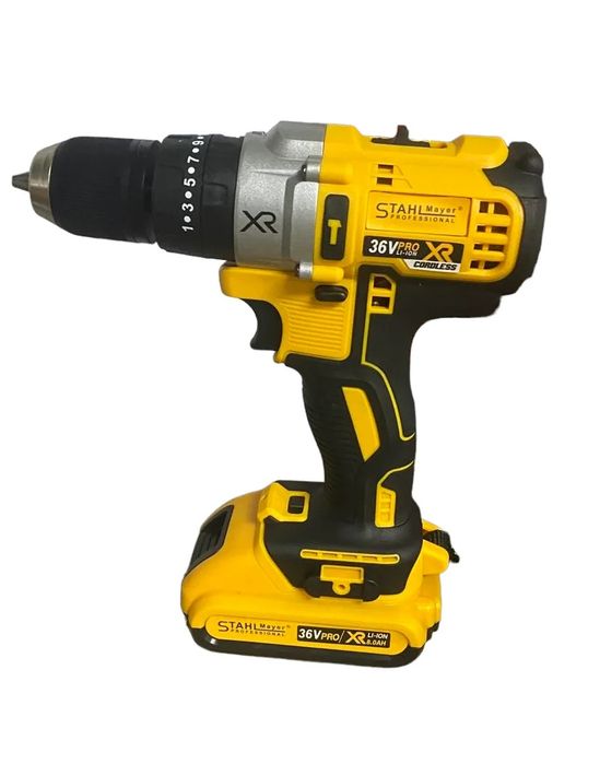 Акумулаторен Винтоверт 36V с Приставка Зеге, Резачки и Рязане Ламарина