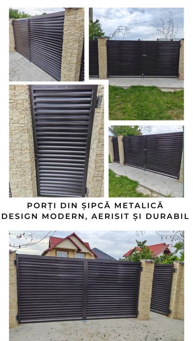 Porți, garduri metalice, balustrade interioare la comanda