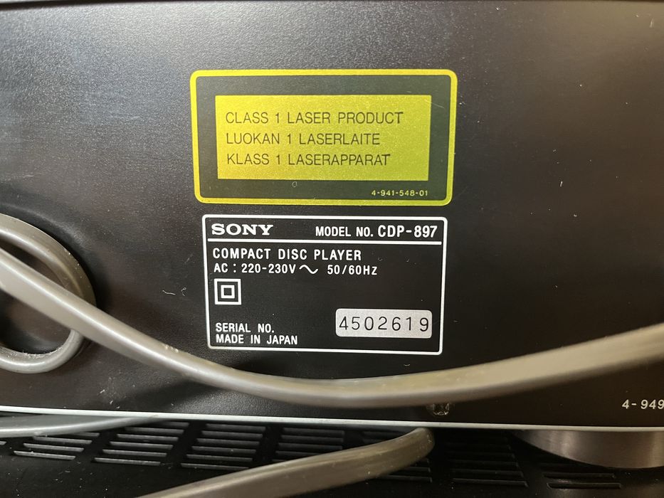 Sony Cd player и дек