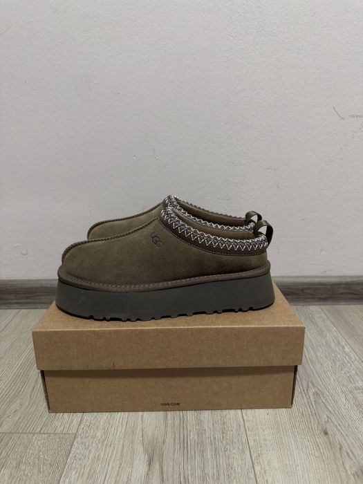 UGG tazz tasman slippers platform brown charcoal