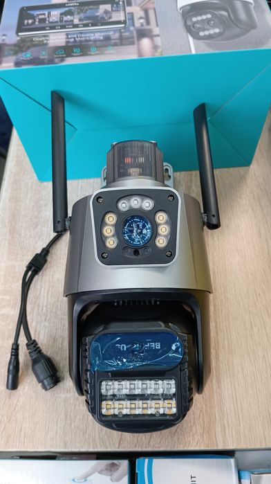 Двойна IP камера WiFi iCSee безжична проследяване