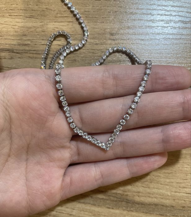 Цепочка в серебристом цвете