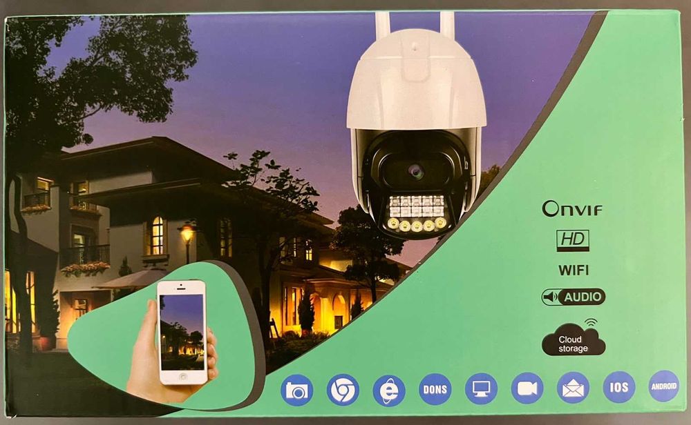 Camera Supraveghere P29 - 4G SIM - Wi-Fi - 5MP - PTZ - Exterior - Alb