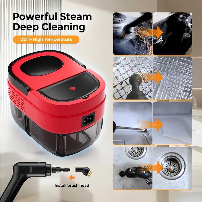 Парочистачка TwoOases Steam Cleaner 3 бара,Гаранция