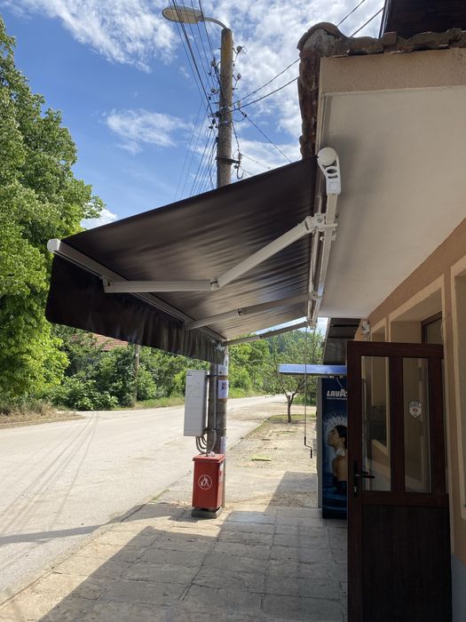 Ветроупорни завеси кристал PVC винил брезен тенти сенници